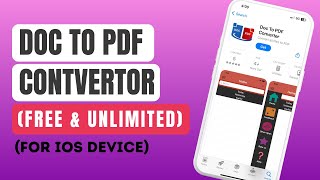 Seamless PDF Conversion: Convert Any File Type with Ease! Doc to PDF convertor | IOS App screenshot 4