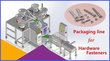 Automatic hardware fasteners packing machine with weighing check system
