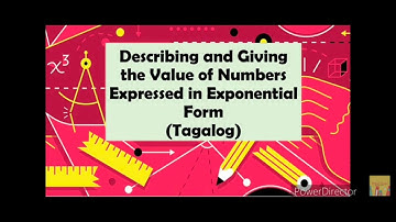 Describing and Giving the Value of Numbers Expressed in Exponential Notation | Halina