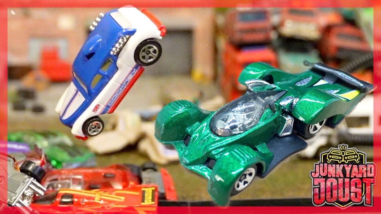 50 car pileup Junkyard Joust Main Event 1 YouTube