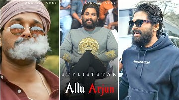 Allu Arjun Mass Transformation Whatsapp Status | Excuses Allu Arjun Status | AA Status | Mood Off