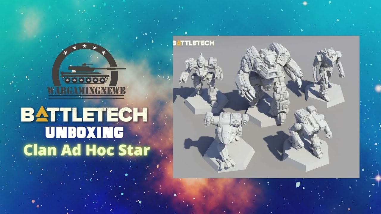 BattleTech Clan Ad Hoc Star - Juego De Miniaturas De Catalyst Game Labs, Nuevo En Caja