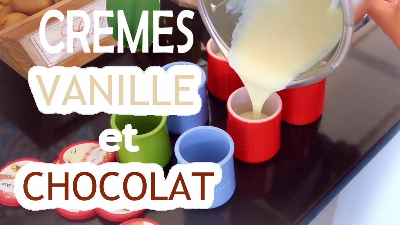 CRÈMES VANILLE ET CHOCOLAT (Thermomix ou non) | LITTLE BENE