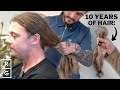 &quot;Say GOODBYE to 10 YEARS Worth of Hair&quot; 👀 (Massive Men&#39;s Haircut Transformation)