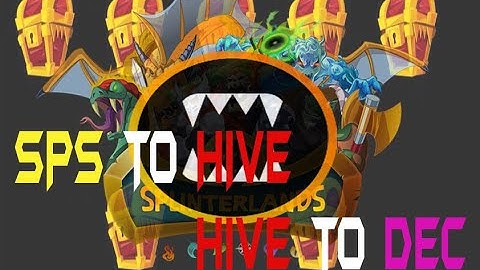 How to convert SPS to HIVE, and HIVE to DEC! Splinterlands! (TAGALOG)