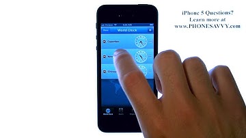 Apple iPhone 5 - iOS 6 - How do I Remove Unwanted Time Zones from the Clock App