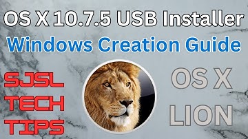 Create a Mac OS X Lion 10.7.5 USB Installer on Windows - Full Guide