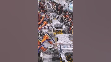 KUKA Robot for Automated Welding of Automotive Body in White
