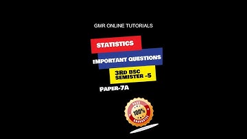 Statistics 3rd year 5th sem paper - 7A (operations research ) important questions