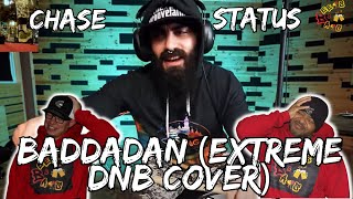 NEXT LEVEL DRUMMING!! | Americans React to BADDADAN - CHASE& STATUS - EXTREME DRUM AND BASS COVER.