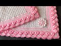Easy crochet baby blanket/craft &amp; crochet blanket pattern 2361