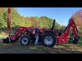 Mahindra 5555 Tractor w/ Loader &  All NEW 85B 11ft Backhoe - Full Walkthru