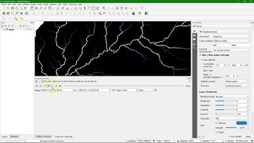 Visualise temporal raster model outputs in QGIS using the temporal controller