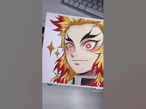 Drawing KYOJURO RENGOKU 煉獄杏寿郎 [Demon Slayer: Infinity Train] [劇場版「鬼滅の刃」  無限列車編] 