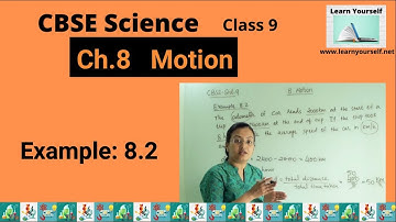CBSE Std-9 Science Ch-8 : Motion|| Solved example 8.2 || Explanation of Solved Examples