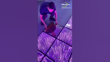 Set up your 3D LED dance floor in a flash! ⚡ #LEDDanceFloor #Shorts #LED