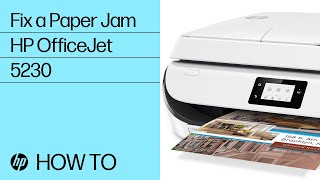 Fix a Paper Jam 5200, 5230 Printers | HP - YouTube