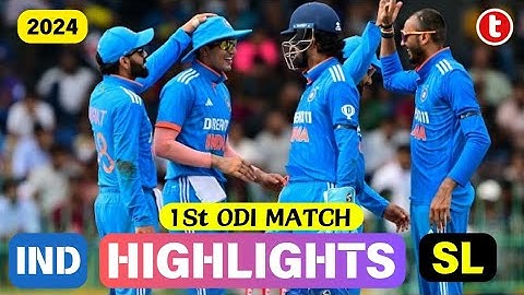 IND vs SL 1St ODI Highlights | India Tour Of Sri Lanka 1St ODI | 2nd August 2024 | Highlights today