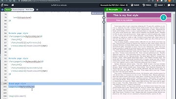 LaTeX in a Minute: Multiple Page Styles