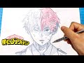 【僕のヒーローアカデミア FINAL SEASON】轟焦凍イラスト簡単描き方