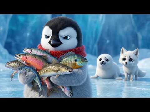 Baby Penguin Learns to Share | Arctic Animals Story for Kids