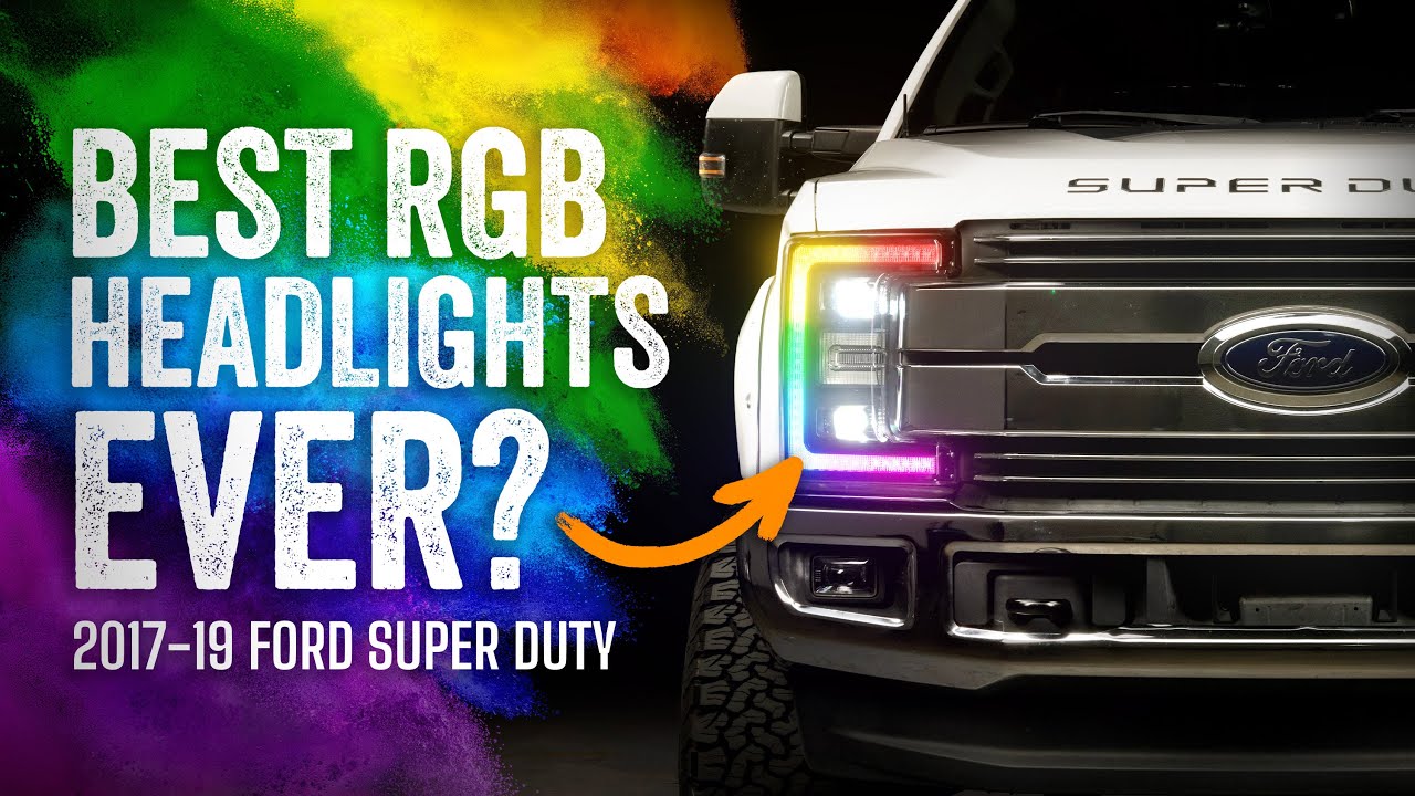 Best RGB Headlights Ever? Morimoto 2017-2019 Ford Super Duty XRGB Headlights Review
