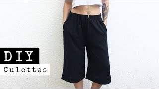 Diy Culottes With Elastic Waist Band