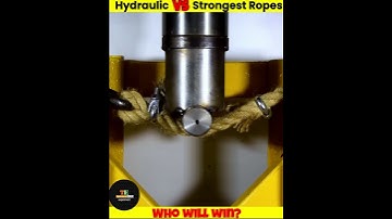 Hydraulic Press Vs Ropes Of Different Countries #shorts #whatuf #uniqueeexperiment #facts