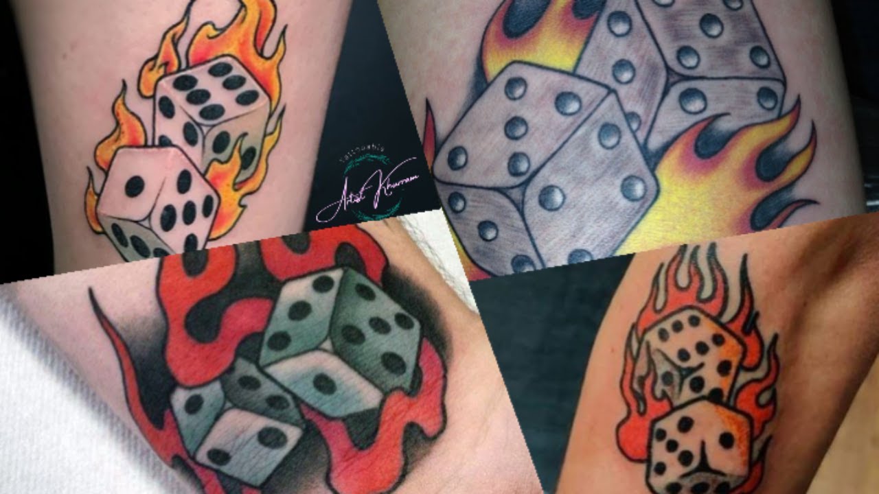 Dice tattoos for men // dice tattoo meaning // dice tattoo tutorial 