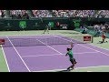 Roger Federer v. Juan Martin Del Potro (Court Level View)  Miami Open 2017 R3