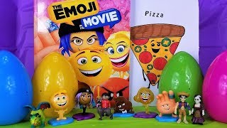 Coco Movie Toys Join Emoji Movie Crew for Surprise Eggs & Color a Pizza Emoji