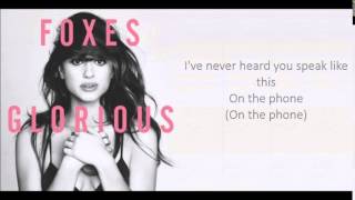 Video thumbnail of "Foxes - Home (Lyrics)"