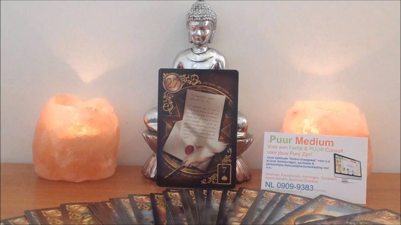 Lenormandkaart: "De Brief"  Puur Medium - Puur Tarot