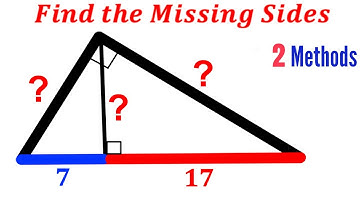 Can you find all the missing side lengths? | (Two Methods) |#math #maths | #geometry