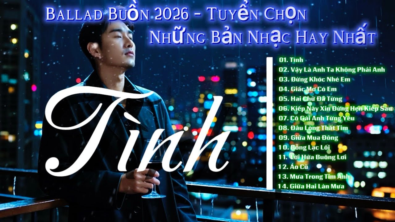 Tình – Đau Lòng Thắt Tim | Ballad Buồn 2026 – Tuyển Chọn Những Bản Nhạc Hay Nhất