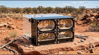 Strata Series Four Chamber Ant Nest Setup With a Honeypot Ant Colony