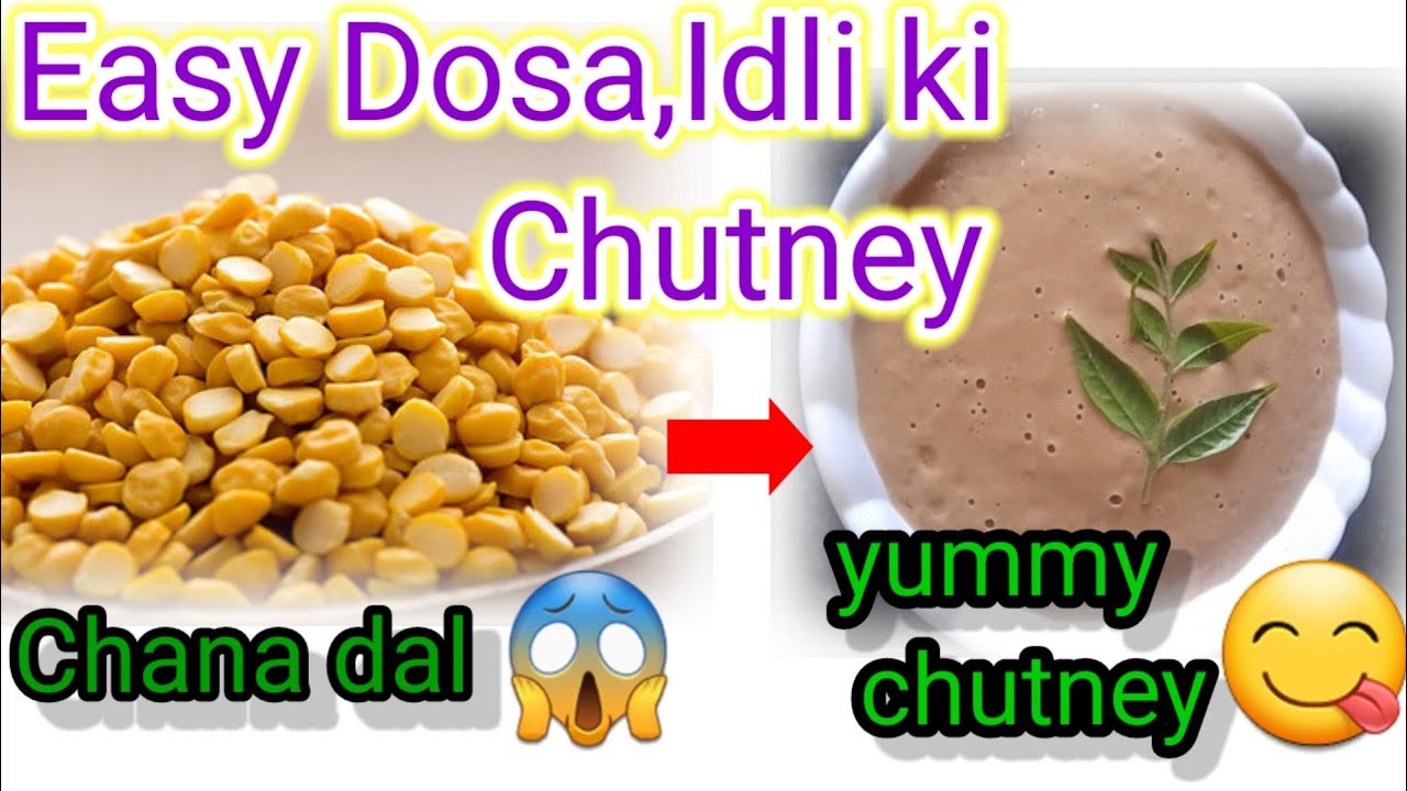Easy Chutney recipe/chana dal chutney/Chutney for dosa, idli😱😋 YouTube