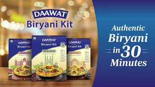 Cook Authentic Biryani in just 30 Mins with Daawat Biryani Kit!