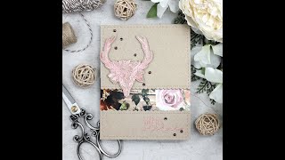Unity Quick Tip: Shabby Chic Card with Peek-a-Boo Floral Detail
