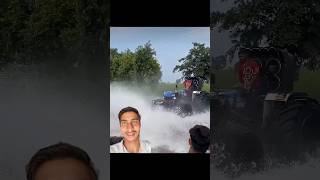 New Holland tractor ki full power in break testing water me #newholland #youtubeshorts