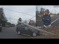 Woman with 2 Previous DWIs TOTALS Nissan after Blowing Through Stop Sign