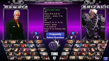 *NEW VERSION* kof wing ex 1.2/ The King Of Fighters Wing Ex 1.2 Preview (link in description)