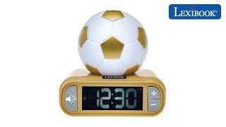 RL800FO1 - Football Nightlight Alarm Clock with Sounds - Lexibook