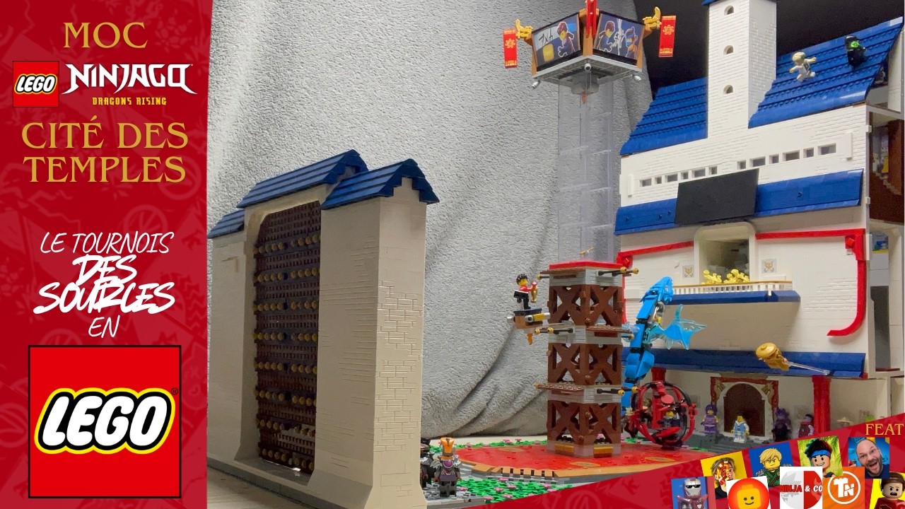 J'ai invité 10 Youtubeurs a juger mon meilleur Moc de la Cité des Temples de Ninjago Dragons Rising