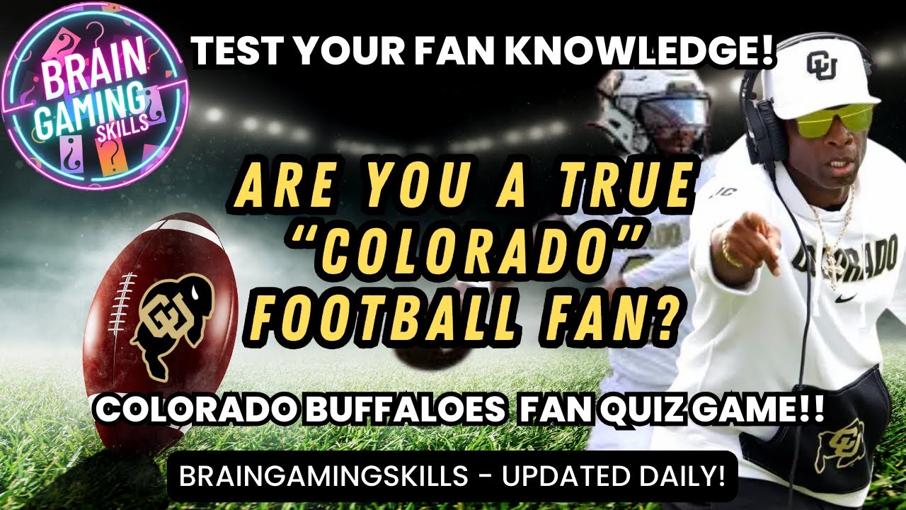 BrainGaming Colorado Buffaloes College Football Fan Quiz Test Your