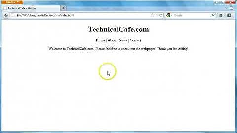 HTML Tutorial 29   Multipage Website Part 3