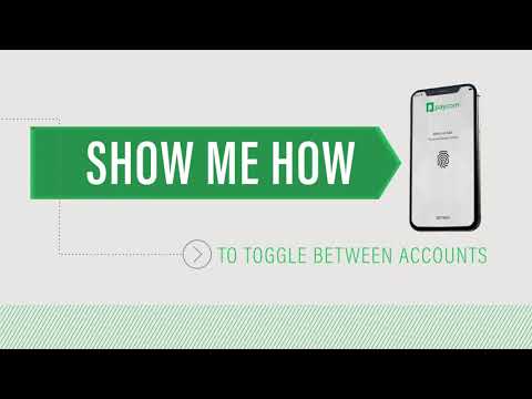 Show Me How to Toggle Between Accounts