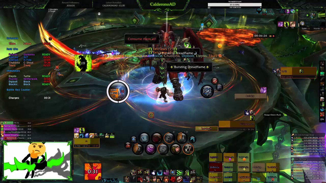 Critical Hit Vs. Heroic Kil'jaeden (Guardian Druid PoV)