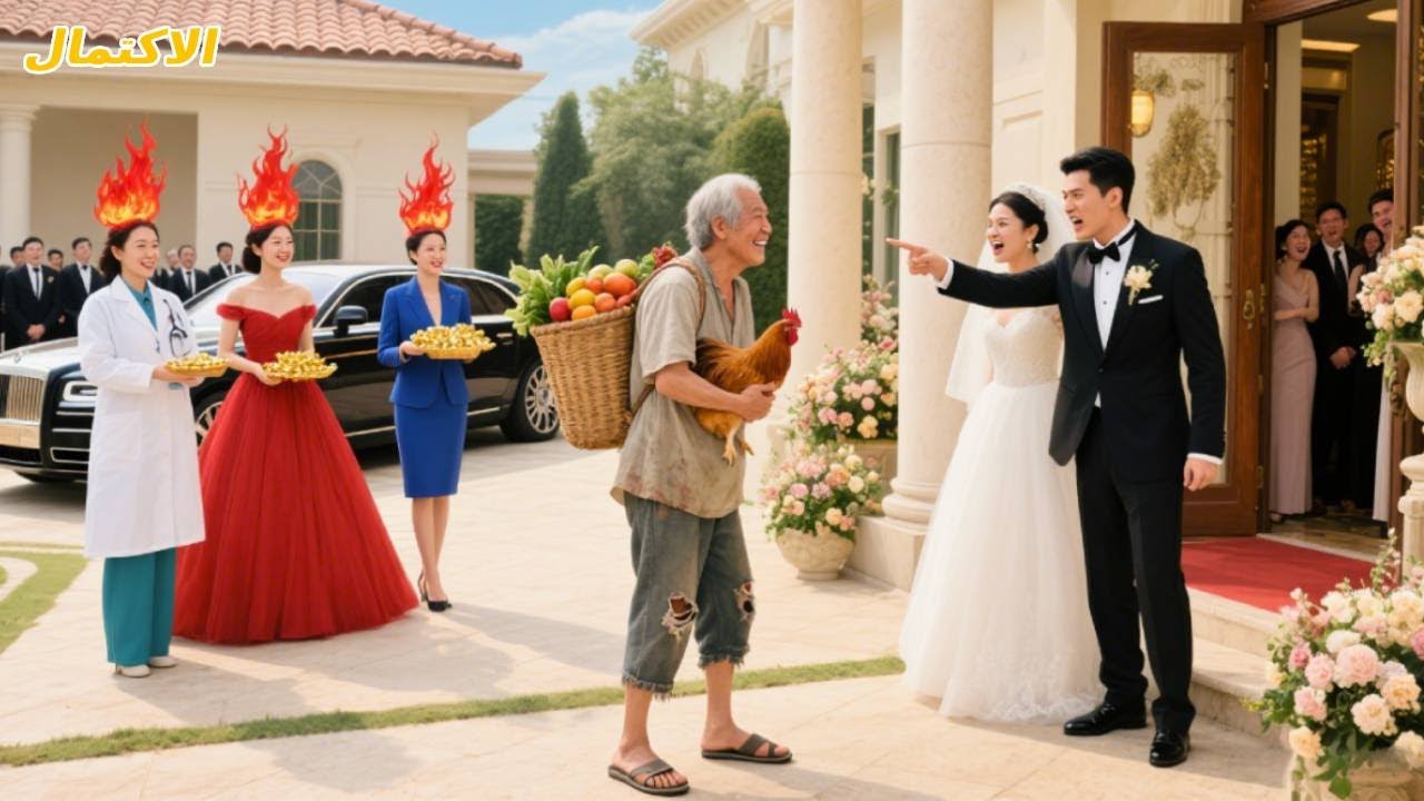 حضر المتسوّل الفقير حفل زفاف فسخر منه الأثرياء، ولم يعلموا أن لديه ثلاث بنات مليارديرات يحببنه!