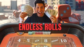 $3202 INSANE GODROLL – 40+ Roll Streak in High Limit Table Craps! 💥 Unbelievable Run! 🎲🔥